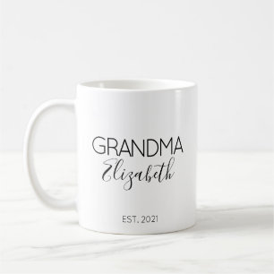 Mug Cadeau d'annonce de grossesse Mamie Nom