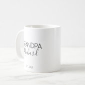 Mug Cadeau d'annonce de grossesse Nom Papy (Devant gauche)