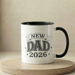 Mug Cadeau d'annonce de grossesse Nouveau Papa 2026