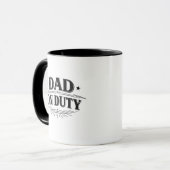 Mug Cadeau d'annonce de grossesse Papa de service (Devant gauche)