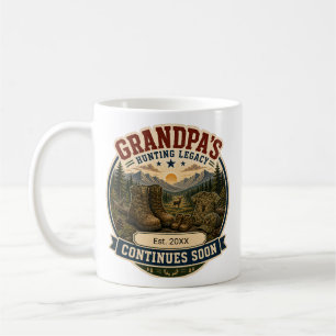 Mug Cadeau d'annonce de grossesse pour grand-père chas
