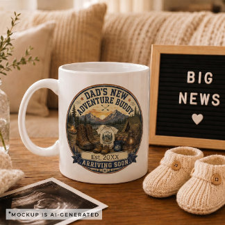 Mug Cadeau d'annonce de grossesse pour papa camping