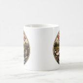 Mug Cadeau d'annonce de grossesse pour papa golf (Centre)