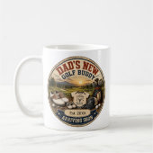 Mug Cadeau d'annonce de grossesse pour papa golf (Gauche)