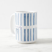 Mug Cadeau d'annonce de naissance de bébé avec nom de  (Devant gauche)