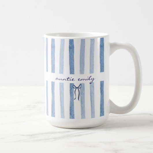 Mug Cadeau d'annonce de naissance de bébé avec nom de  (Droite)