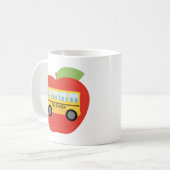 Mug Cadeau d'Apple de chauffeur de bus (Devant gauche)