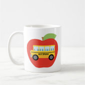 Mug Cadeau d'Apple de chauffeur de bus (Gauche)