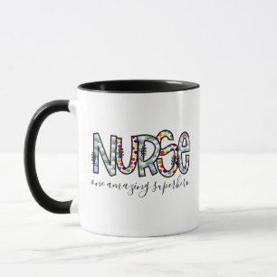 Mug Cadeau d'appréciation coloré pour une infirmière i