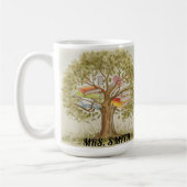 Mug Cadeau d'appréciation de l'arbre de l'enseignant p (Gauche)