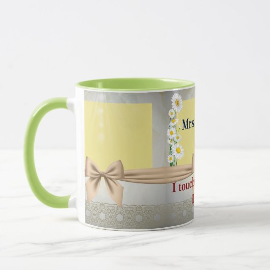 Mug Cadeau d'appréciation de l'enseignant J'aborde l'a (Gauche)