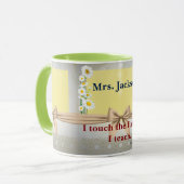 Mug Cadeau d'appréciation de l'enseignant J'aborde l'a (Devant gauche)