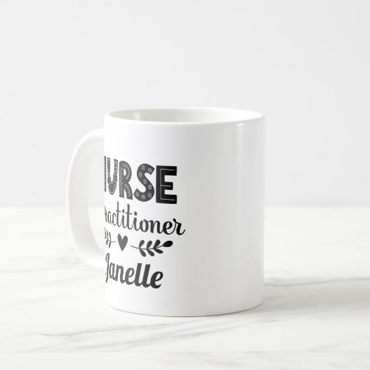 Mug Cadeau d'appréciation des infirmières praticiennes (Devant gauche)