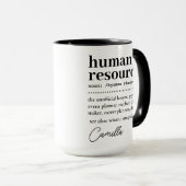 Mug Cadeau d'appréciation des RH, définition des resso (Devant droit)