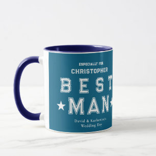 Mug Cadeau d'appréciation du garçon d'honneur Bleu