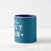 Mug Cadeau d'appréciation du garçon d'honneur Bleu (Centre)