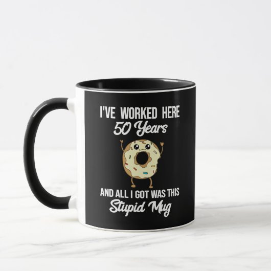 Mug Cadeau d'appréciation pour 50 ans de travail (Gauche)