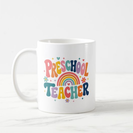 Mug Cadeau d'appréciation pour enseignant de maternell (Gauche)