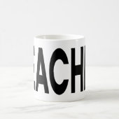Mug Cadeau d'appréciation pour enseignant en typograph (Centre)