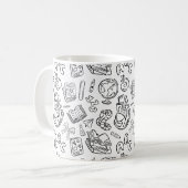Mug Cadeau d'appréciation pour enseignant noir et blan (Devant gauche)