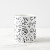 Mug Cadeau d'appréciation pour enseignant noir et blan (Centre)