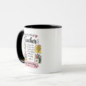 Mug Cadeau d'appréciation pour l'enseignant | Bonne fê (Devant gauche)
