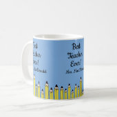 Mug Cadeau d'appréciation pour l'enseignant meilleur e (Devant gauche)