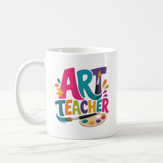Mug Cadeau d'appréciation pour professeur d'art (Gauche)