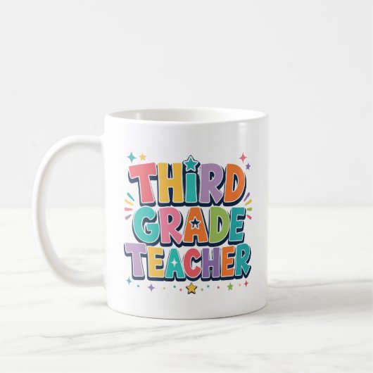 Mug Cadeau d'appréciation pour professeur de CE2 (Gauche)