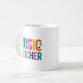 Mug Cadeau d'appréciation pour professeur de musique (Devant gauche)