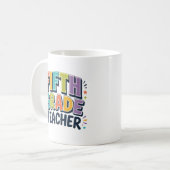 Mug Cadeau d'appréciation pour un professeur de cinqui (Devant gauche)