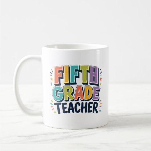 Mug Cadeau d'appréciation pour un professeur de cinqui (Gauche)
