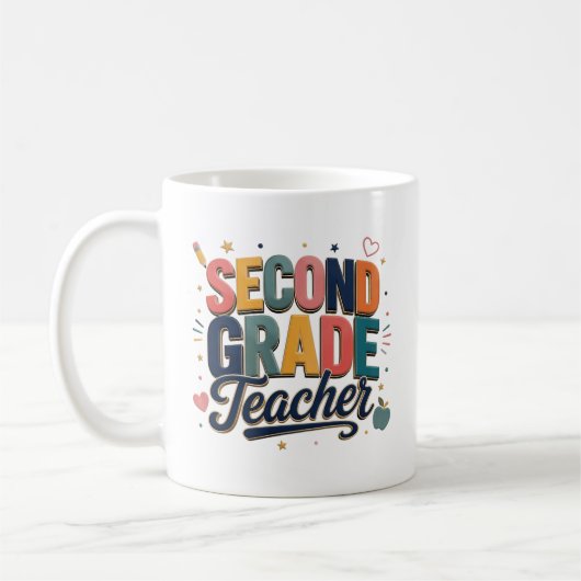 Mug Cadeau d'appréciation pour un professeur de deuxiè (Gauche)