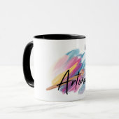Mug Cadeau d'art de pleine conscience créative pour lu (Devant gauche)