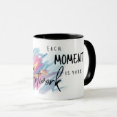 Mug Cadeau d'art de pleine conscience créative pour lu (Devant droit)