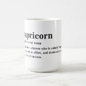 Mug Cadeau d'astrologie esthétique Définition Capricor (Centre)