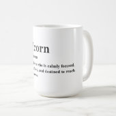 Mug Cadeau d'astrologie esthétique Définition Capricor (Devant droit)