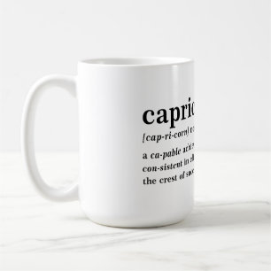Mug Cadeau d'astrologie esthétique Définition Capricor