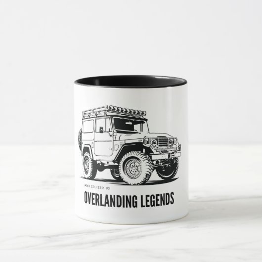 Mug Cadeau d'aventure Camping | Land Cruiser FJ  (Centre)
