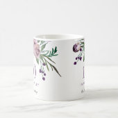 Mug Cadeau de 100e anniversaire Rose Violette Prune (Centre)