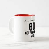 Mug cadeau de 60e anniversaire | Idée cadeau d'ann (Devant gauche)