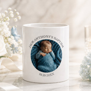 Mug Cadeau de baptême spécial pour garçon avec photo