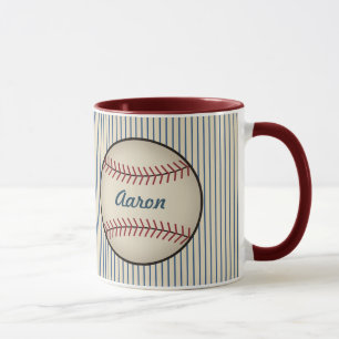 Mug Cadeau de base-ball de base-ball sur mesure