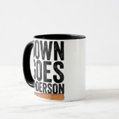 Mug Cadeau de baseball drôle DOWN GOES ANDERSON ANDERS (Devant gauche)
