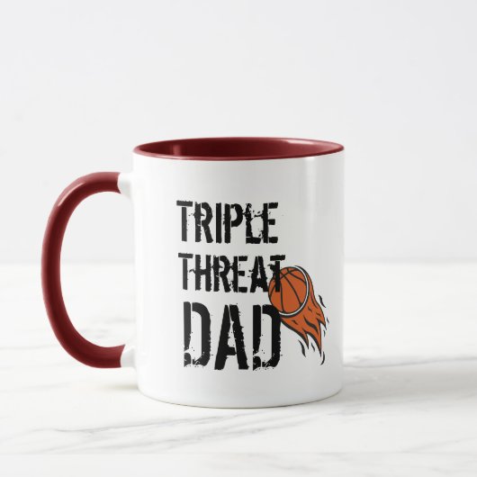 Mug Cadeau De Basket Triple Menace Pour Le Père Louveu (Gauche)