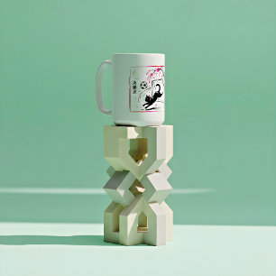 Mug Cadeau de but de chat de foot mignon pour jeunes a