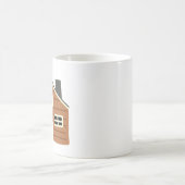 Mug Cadeau de cabane en bois marron rustique (Centre)