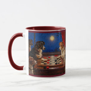 Mug Cadeau de café Drôles de chiens mignons jouant aux