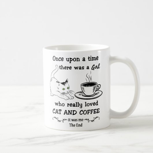 Mug CADEAU DE CAFÉ ET DE CAFÉ, Cadeau de chat mignon (Droite)