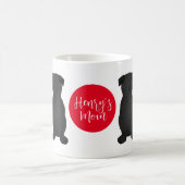 Mug Cadeau de Carlin noir pour maman (Centre)